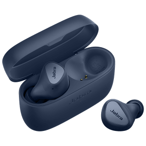 Jabra Elite 4 TWS Earbuds with Active Noise Cancellation (IP55 Water Resistant, Voice Assistant Enabled, Navy)