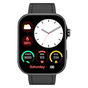 noise ColorFit Ultra 3 Smartwatch with Bluetooth Calling (49mm AMOLED Display, IP68 Water Resistant, Classic Black Strap)