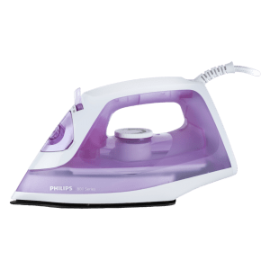 PHILIPS Cotton Express 1250 Watts 170ml Steam Iron (Non Stick Soleplate, DST081030, Purple)