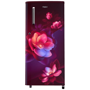 Whirlpool WDE 184 Litres 2 Star Direct Cool Single Door Refrigerator with Insulated Capillary Technology (72680, Wine)