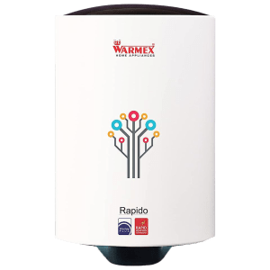 WARMEX Rapido 6 Litres 5 Star Storage Water Geyser (2000 Watts, White)