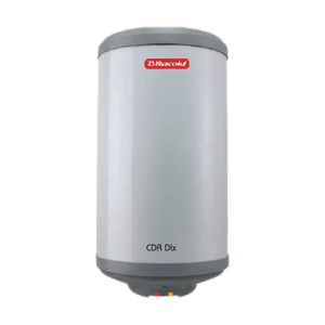 Racold CDR DLX 15 Litres 4 Star Horizontal Storage Geyser With LHS Water Inlet (White & Grey Dome)