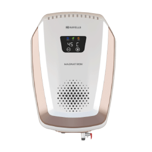 HAVELLS Magnatron 25 Litres 4 Star Storage Water Geyser (2000 Watts, GHWAMNTWH025, White Champagne Gold)