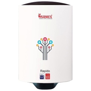 WARMEX Rapido 15 Litres 5 Star Storage Water Geyser (2000 Watts, White)