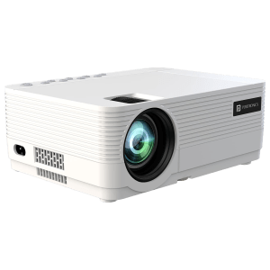 PORTRONICS Beem 420 Full HD LED Projector (3200 Lumens, Bluetooth, USB, HDMI, Seamless Screen Mirroring, POR 1985, White)