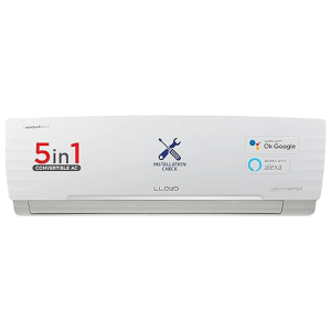 LLOYD Xtreme Series 5 in 1 Convertible 1.5 Ton 5 Star Inverter Split Smart AC with Anti Viral Dust Filter (2024 Model, Copper Condenser, GLS18V5FWCXV)