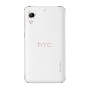 stuffcool Pure Soft Silicone Rubber Back Cover for HTC Desire 728 (Enhanced Grip, Transparent)