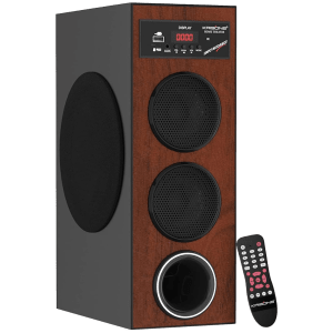 KRISONS Thunder 80W Multimedia Speaker (Bluetooth Connectivity, 2.1 Channel, Brown and Black)