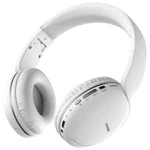 noise Two Bluetooth Headphone with Mic (Upto 50 Hours Playtime, Over Ear, Calm White)