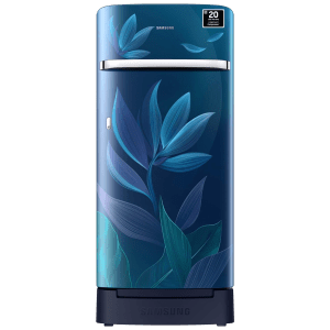 SAMSUNG 189 Litres 5 Star Direct Cool Single Door Refrigerator with Anti Bacterial Gasket (RR21D2H259UHL, Blue)