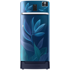 SAMSUNG 189 Litres 5 Star Direct Cool Single Door Refrigerator with Base Stand Drawer (RR21C2F259UHL, Paradise Bloom Blue)