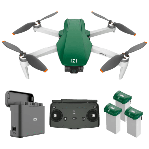 IZI Mini X Drone Combo (3 Axis Stabilized Gimbal, Dark Green)