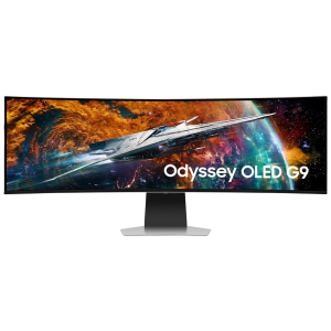 SAMSUNG Odyssey OLED G9 124.46 cm (49 inch) QHD OLED Curved Height Adjustable Gaming Monitor with Eye Saver Mode