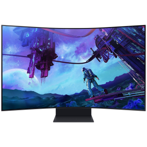 SAMSUNG Odyssey Ark 2 38.8 cm (55 inch) 4K Ultra HD OLED Curved Height Adjustable Gaming Monitor with Eye Saver Mode