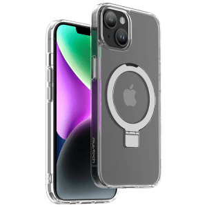 Muvtech Rio Snap TPU and PC Back Cover for iPhone 15 (Camera Protection, Clear)