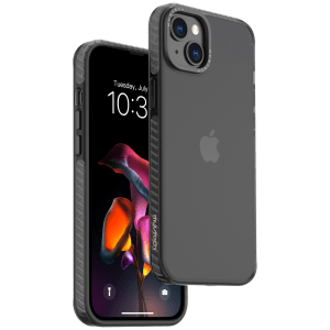 Muvtech Oslo TPU, TPE and Polycarbonate Back Cover for iPhone 15 Plus (Camera Protection, Black)