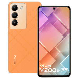 vivo Y200E 5G (6GB, 128GB ROM, Saffron Delight)