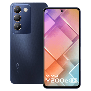 vivo Y200E 5G (6GB, 128GB ROM, Black Diamond)