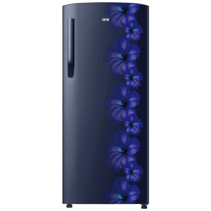 IFB Metal Cool 228 Litres 3 Star Direct Cool Single Door Refrigerator with Antibacterial Gasket (IFBDC2483FBH, Blue Flower)