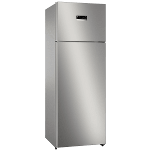 BOSCH Series 4 390 Litres 2 Star Frost Free Double Door Refrigerator with VarioInverter Compressor (CTC39S02NI, Shiney Silver)