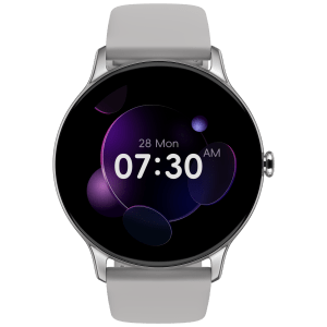 noise Twist Go Smartwatch with Bluetooth Calling (35mm TFT Display, IP67 Water Resistant, Silver Grey Strap)