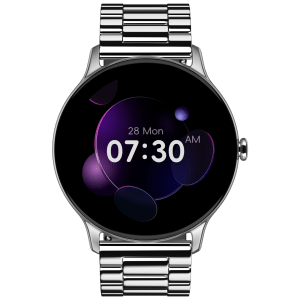 noise Twist Go Smartwatch with Bluetooth Calling (35mm TFT Display, IP67 Water Resistant, Elite Silver Strap)