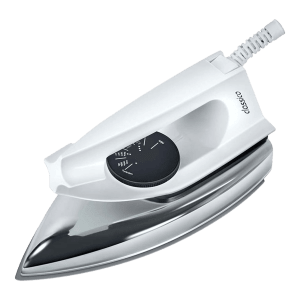 MAHARAJA WHITELINE Classico White 1000 Watts Dry Iron (Swivel Cord, DI111, White)