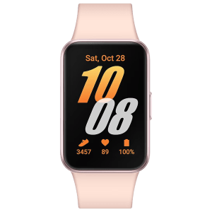 SAMSUNG Galaxy Fit3 Smartwatch with 100 Plus Watch Faces (40.9mm AMOLED Display, IP68 Water Resistant, Pink Gold Strap)