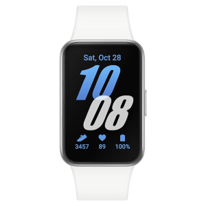 SAMSUNG Galaxy Fit3 Smartwatch with 100 Plus Watch Faces (40.9mm AMOLED Display, IP68 Water Resistant, Silver Strap)