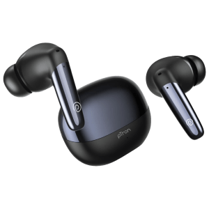 pTron Zenbuds Ultima TWS Earbuds with Active Noise Cancellation (IPX5 Water Resistant, Fast Charging, Black)