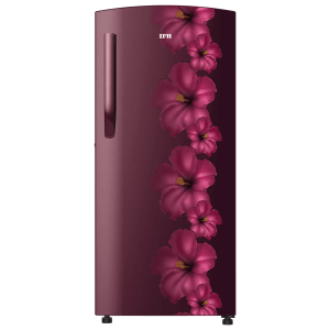 IFB Metal Cool 193 Litres 3 Star Direct Cool Single Door Refrigerator with Antibacterial Gasket (IFBDC2133FRH, Red Flower)