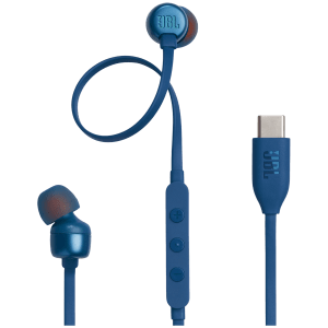 JBL T310C Wired Earphone with Mic (In Ear, Blue)