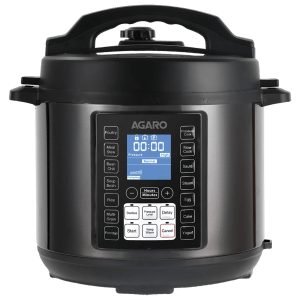 AGARO Imperial 8 Litre Electric Rice Cooker with 14 Preset Cooking Functions (Black)