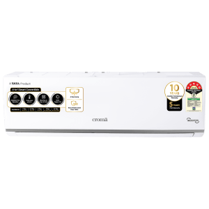 Croma 4 in 1 Convertible 1.5 Ton 5 Star Inverter Split AC with Dust Filter (2024 Model, Copper Condenser)