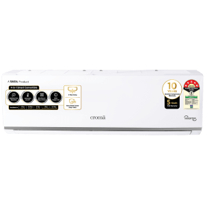 Croma 4 in 1 Convertible 1 Ton 5 Star Inverter Split AC with Dust Filter (2024 Model, Copper Condenser)