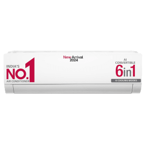 LG 6 in 1 Convertible 2 Ton 3 Star AI Inverter Split AC with 4 Way Swing (2024 Model, Copper Condenser, TSQ24ENXE)