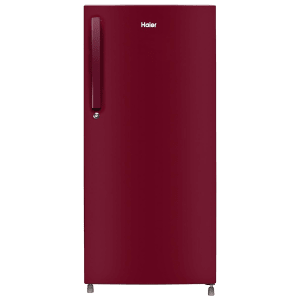 Haier 190 Litres 2 Star Direct Cool Single Door Refrigerator with Antibacterial Gasket (HED202RSP, Red Mono)