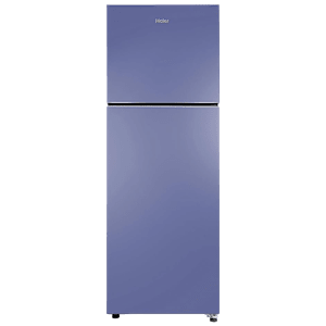 Haier 240 Litres 2 Star Frost Free Double Door Refrigerator with Antibacterial Gasket (HEF252ERBP, Radish Blue)