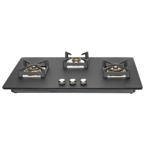 FABER Bella HT903 Glass Top 3 Burner Automatic Hob (Flame Failure Device, Black)