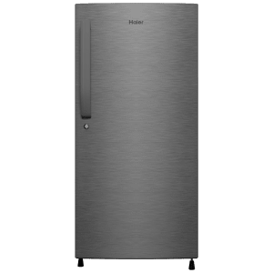 Haier 190 Litres 4 Star Direct Cool Single Door Refrigerator with Antibacterial Gasket (HED203DSP, Brushline Silver)