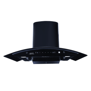 Croma 90cm 1300m3/hr Ducted Baffle Filter Wall Mounted Chimney with Push Button Control (Black)