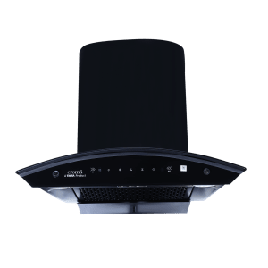 Croma 60cm 1300m3/hr Ducted Auto Clean Wall Mounted Chimney with Touch & Gesture Control (Black)