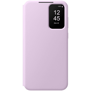 SAMSUNG Smart View Flip Case for Galaxy A35 (Attached Wallet, Lavender)