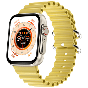 FIRE-BOLTT Gladiator Ocean Smartwatch with Bluetooth Calling (49.7mm Display, IP67 Water Resistant, Yellow Strap)