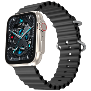 FIRE-BOLTT Supernova Smartwatch with Bluetooth Calling (45.2mm AMOLED Display, IP67 Water Resistant, Gold Black Strap)