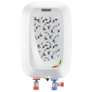 USHA Instano 3 Litre Vertical Instant Geyser with IPX4 Protection (Moonlight White)