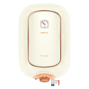 HAVELLS Puro DX 25 Litre 4 Star Vertical Storage Geyser with Feroglas Technology (Ivory Pink)