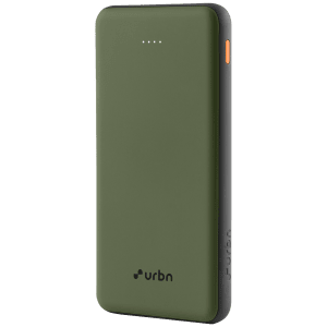 urbn UPR10K 10000 mAh 12W Fast Charging Power Bank (1 USB Type A and 1 Type C Ports, Ultra Slim, Universal Compatibility, Camo)