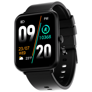 FIRE-BOLTT Ninja Call Pro Smartwatch with Bluetooth Calling (42.9mm HD Display, IP67 Water Resistant, Black Strap)