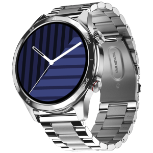 noise NoiseFit Mettalix Smartwatch with Bluetooth Calling (35.5mm HD Display, IP68 Water Resistant, Elite Silver Strap)